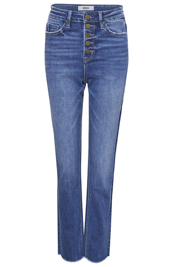 High Rise Straight Ankle Jean Slide 1