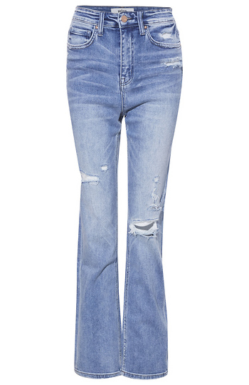 High Rise Straight Leg Jean Slide 1