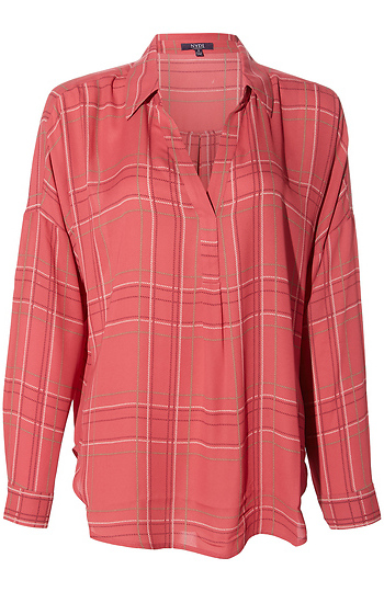 NYDJ Plaid Blouse Slide 1