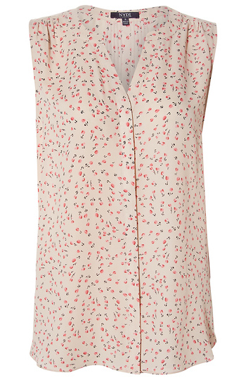 NYDJ Sleeveless Pintuck Blouse Slide 1