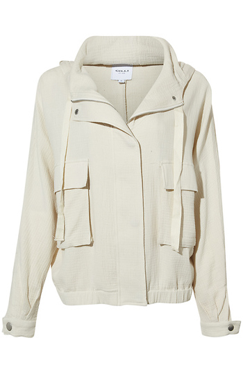 Hooded Utility Jacket Slide 1