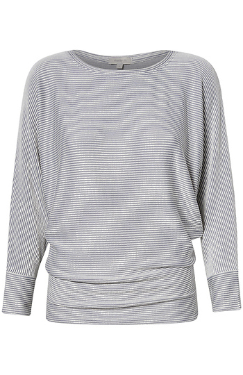 Striped Dolman Sleeve Top Slide 1