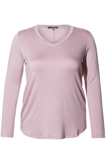 Long Sleeve V-Neck Top Slide 1
