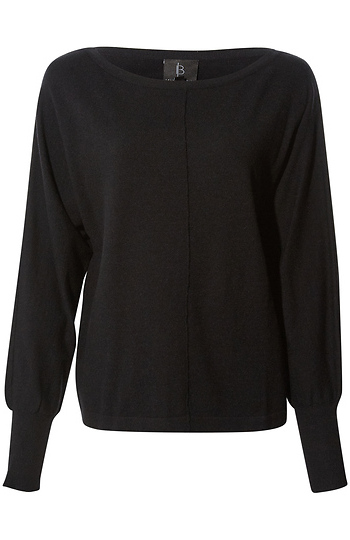 Ribbed Boatneck Long Sleeve Slide 1