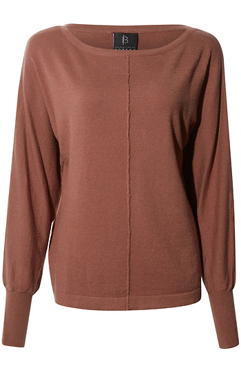 Ribbed Boatneck Long Sleeve Slide 1