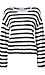 Pointelle Stripe Pull Over Thumb 1
