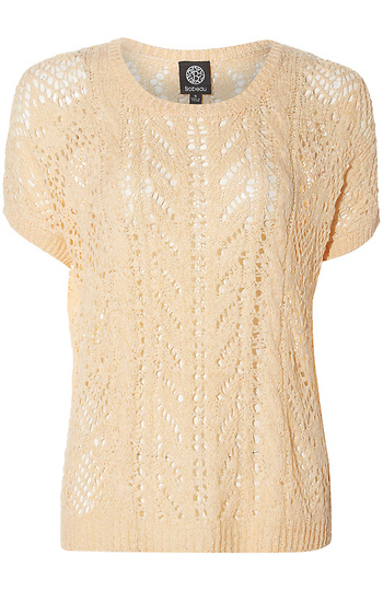 Open Knit Crochet Top Slide 1