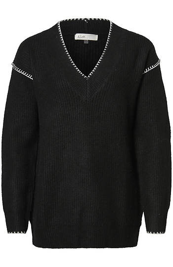 V-Neck Long Sleeve Slide 1