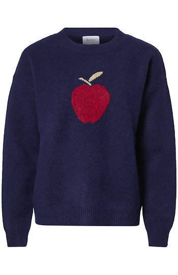 Apple Printed Sweater Slide 1