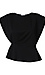 Short Sleeve Side Knot Top Thumb 1