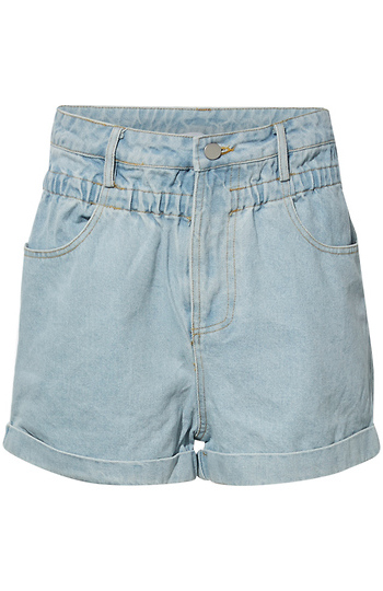 High Rise Denim Shorts Slide 1