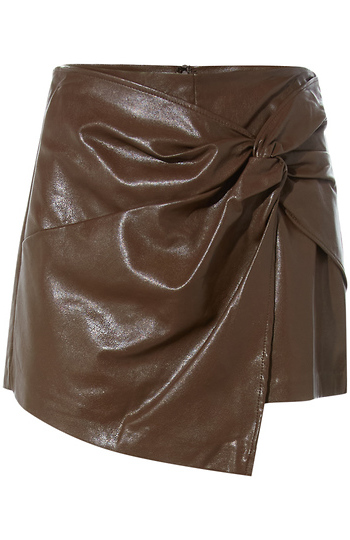 Faux Leather Skort Slide 1