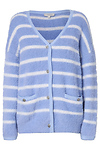 Striped Fuzzy Cardigan