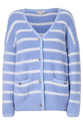 Striped Fuzzy Cardigan