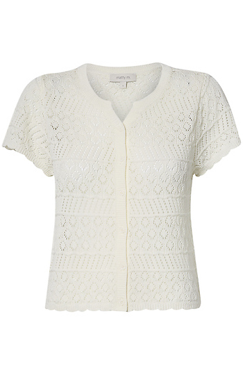 Crochet Button Front Top Slide 1