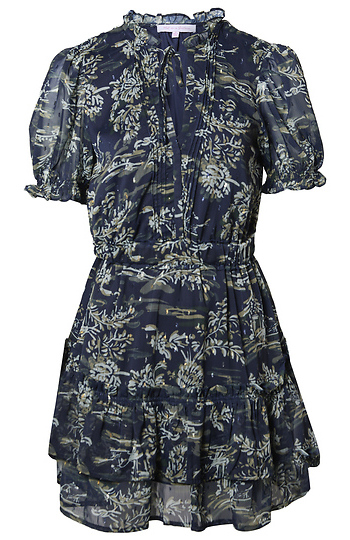 Printed Short Dress Slide 1