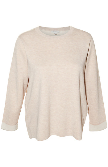 Pullover Cuffed Sleeve Top Slide 1