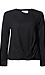 Brushed Faux Twist Long Sleeve Thumb 1