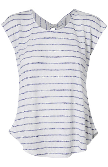 Twist Back Short Sleeve Top Slide 1