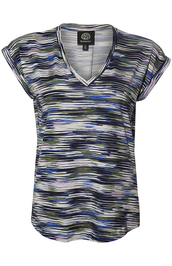 Multi Colored V Neck Slide 1