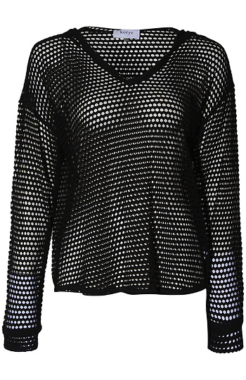 Netted Hoodie Slide 1