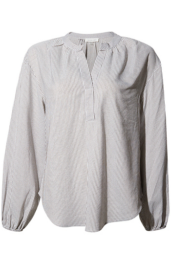 Split Neck Blouse Slide 1