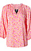 Smocked Collar Printed Blouse Thumb 1