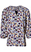 Floral Smocked Collar Top Thumb 1