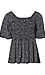 Animal Print Smocked Top Thumb 1