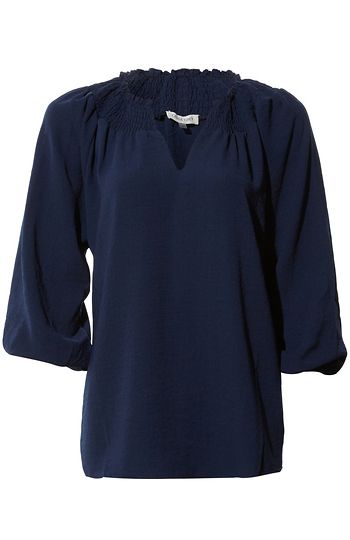 Three Quarter Sleeve Smocked Top Slide 1