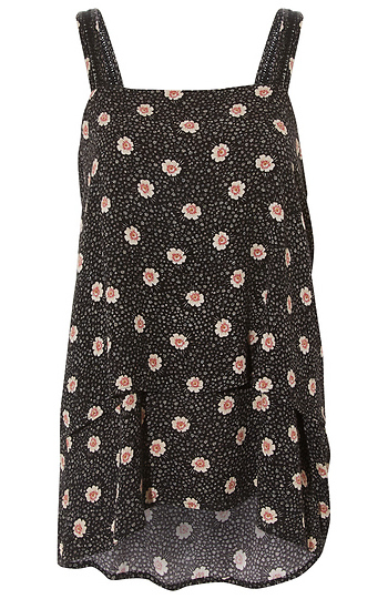 Floral Double Layer Tank Slide 1