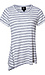 Side Tie Striped Knit Tee Thumb 1