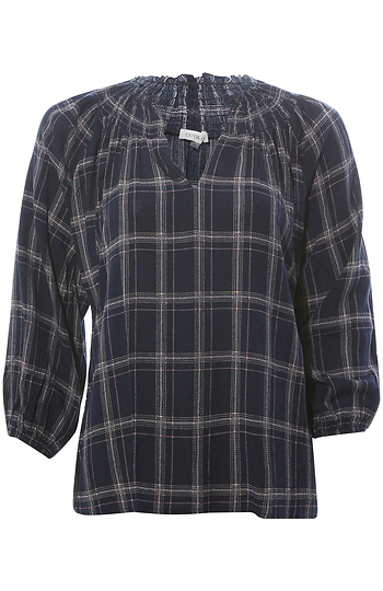 Three Quarter Sleeve Smocked Top Slide 1