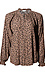 Button Front Ruffle Neck Blouse Thumb 1