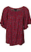 Elbow Sleeve Smocked Top Thumb 1