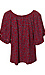 Elbow Sleeve Smocked Top Thumb 2