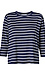 3/4 Sleeve Striped Top Thumb 1