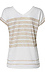 Double V-Neck Stripe Tee Thumb 2