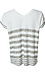 Double V-Neck Stripe Tee Thumb 2