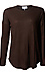 Long Sleeve Ribbed Contrast Top Thumb 1
