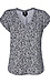 Printed V Neck Tee Thumb 1