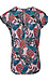 Printed V Neck Tee Thumb 2
