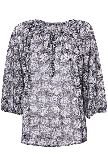 Printed 3/4 Sleeve Top Slide 1