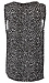 Printed Split Neck Sleeveless Top Thumb 2