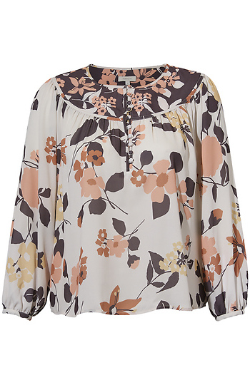 Floral Long Sleeve Top Slide 1