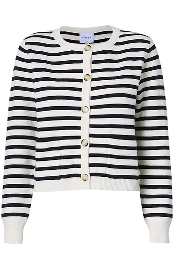 Striped Cardigan Slide 1