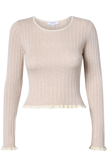 Ribbed Long Sleeve Slide 1