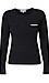 Long Sleeve Ribbed Slit Top Thumb 1