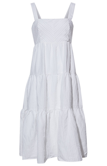 Striped Texture Midi Dress Slide 1