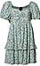 Floral Puff Sleeve Mini Dress Thumb 1